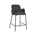 D-MAXX Barkruk Jari - Antraciet - Weave - Zithoogte 65