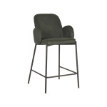 D-MAXX Barkruk Jari - Army green - Ribcord - Zithoogte 65