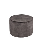 LABEL51 Poef Tibo - Antraciet - Velours - One Size