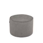 LABEL51 Poef Tibo - Donkergrijs - Ribcord - One Size
