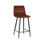 LABEL51 Barkruk Jelt - Rust - Velours - Zithoogte 66