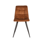 LABEL51 Eetkamerstoel Jelt - Oker - - Zwart Metalen Frame