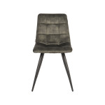 LABEL51 Eetkamerstoel Jelt - Hunter - Velours - Zwart Metalen Frame