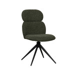 LABEL51 Eetkamerstoel Finn - Forest - Boucle - Black Frame