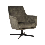 LABEL51 Fauteuil Toby - Hunter - Velours - One Size