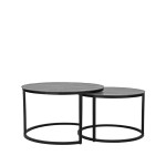 LABEL51 Salontafel Grand - Antiek Ash - Metaal - 75 cm - Rond