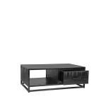 LABEL51 Salontafel Chili - Zwart - Mangohout - 110 cm
