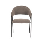 LABEL51 Eetkamerstoel Lowen - Bruin - Boucle - Black Frame