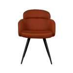 LABEL51 Eetkamerstoel Dinner - Rust - Breathe - Black Frame