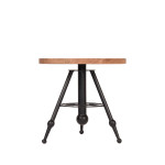 D-MAXX Bijzettafel Solid - Rough - Mangohout - 45 cm - Rond