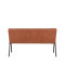 LABEL51 Eetkamerbank Matz - Cognac - Microfiber - 145 cm