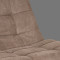 LABEL51 Fauteuil Alvar - Taupe - Micro Suede - Incl. Hocker
