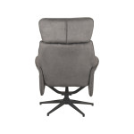 LABEL51 Fauteuil Verdal - Antraciet - Cosmo - Excl. Hocker