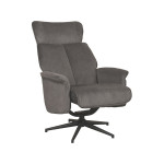 LABEL51 Fauteuil Verdal - Antraciet - Cosmo - Excl. Hocker