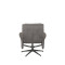 LABEL51 Fauteuil Bergen - Antraciet - Cosmo - Incl. Hocker