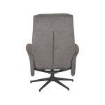 LABEL51 Fauteuil Bergen - Antraciet - Cosmo - Excl. Hocker