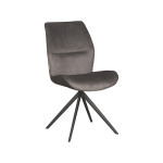 LABEL51 Eetkamerstoel Comfy - Antraciet - Cosmo - Black Frame
