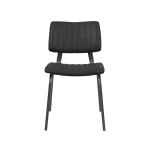 LABEL51 Eetkamerstoel Gusto - Zwart - PU-Leder - Black Frame