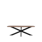 LABEL51 Eetkamertafel Zane - Espresso - Mangohout - 160x100 cm