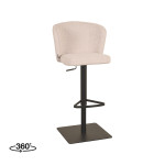 LABEL51 Barkruk Wave - Naturel - Boucle - Zithoogte 56-82