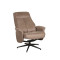 LABEL51 Fauteuil Bergen - Taupe - Micro Suede - Excl. Hocker