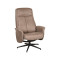 LABEL51 Fauteuil Bergen - Taupe - Micro Suede - Excl. Hocker