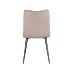 LABEL51 Eetkamerstoel Riv - Clay - Stof - Black Frame