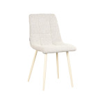 LABEL51 Eetkamerstoel Nino - Wit - Boucle - Shaded White Frame