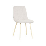 LABEL51 Eetkamerstoel Nino - Wit - Boucle - Shaded White Frame