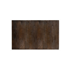 LABEL51 Eetkamertafel I_Tafelblad Straight Edge - Espresso - Mangohout - 120 cm Straight