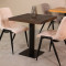 LABEL51 Eetkamertafel I_Tafelblad Straight Edge - Espresso - Mangohout - 70 cm Straight
