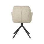 LABEL51 Eetkamerstoel Joy - Beige - Elegance - Black Frame
