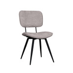 LABEL51 Eetkamerstoel Liva - Stone - Elite - Black Frame