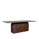 LABEL51 Eetkamertafel Owen - Espresso - Mangohout - 200x100 cm