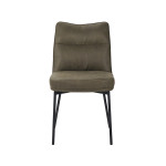 LABEL51 Eetkamerstoel Lennon - Moss - Micro Suede - Black Frame