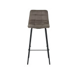 LABEL51 Barkruk Bistro - Taupe - Micro Suede