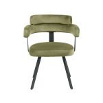 LABEL51 Eetkamerstoel Bardio - Hunter - Fluweel - Black Frame