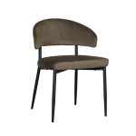 LABEL51 Eetkamerstoel Bliss - Hunter - Fluweel - Black Frame