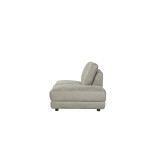 LABEL51 Bank Tivoli - Taupe - Micro Suede - Ottomane Rechts Voorstaand