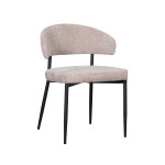 LABEL51 Eetkamerstoel Bliss - Clay - Elite - Black Frame