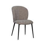 LABEL51 Eetkamerstoel Vino - Clay - Elite - Zwart Metalen Frame