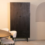 LABEL51 Bergkast Cotia - Zwart - Mangohout - One Size