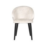 LABEL51 Eetkamerstoel Logan - Crème - Elegance - Black Frame