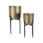 LABEL51 Plantenstandaards - Antiek goud - Metaal - One Size