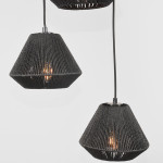 LABEL51 Hanglamp Ibiza - Zwart - - 3-Lichts