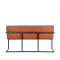 LABEL51 Eetkamerbank Denmark - Cognac - Microfiber - 155 cm