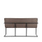 LABEL51 Eetkamerbank Denmark - Antraciet - Microfiber - 155 cm