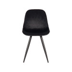 LABEL51 Eetkamerstoel Capri - Zwart - Fluweel - Black Frame