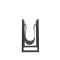 LABEL51 Magazinehouder - Antraciet - Leder - One Size