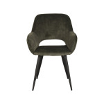 LABEL51 Eetkamerstoel Fer - Hunter - - Zwart Metalen Frame